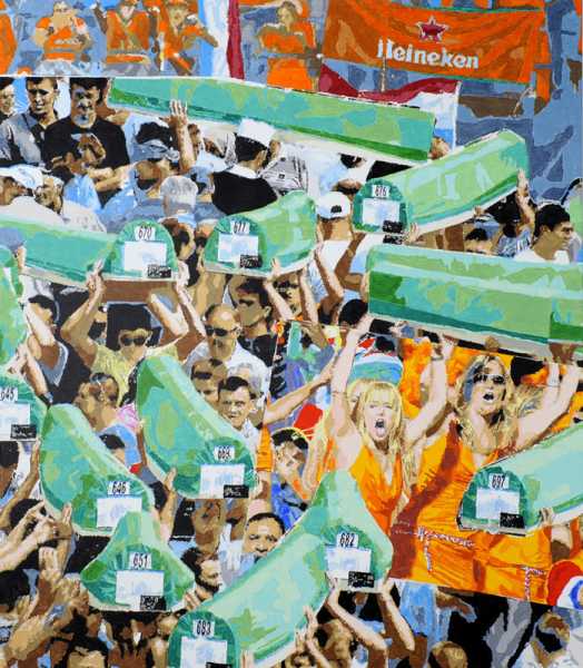 Peter Koole, 'United in loss', 2010-11 (linker deel tweeluik)) foto: Peter Hilz