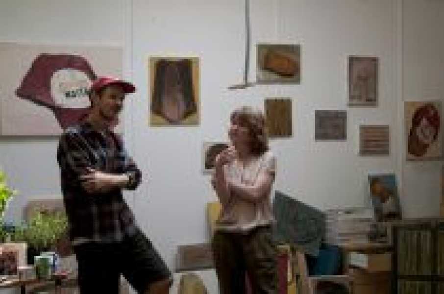 Atelierbezoek Invest Week 2015  foto: Myung Feyen, courtesy Stroom Den Haag