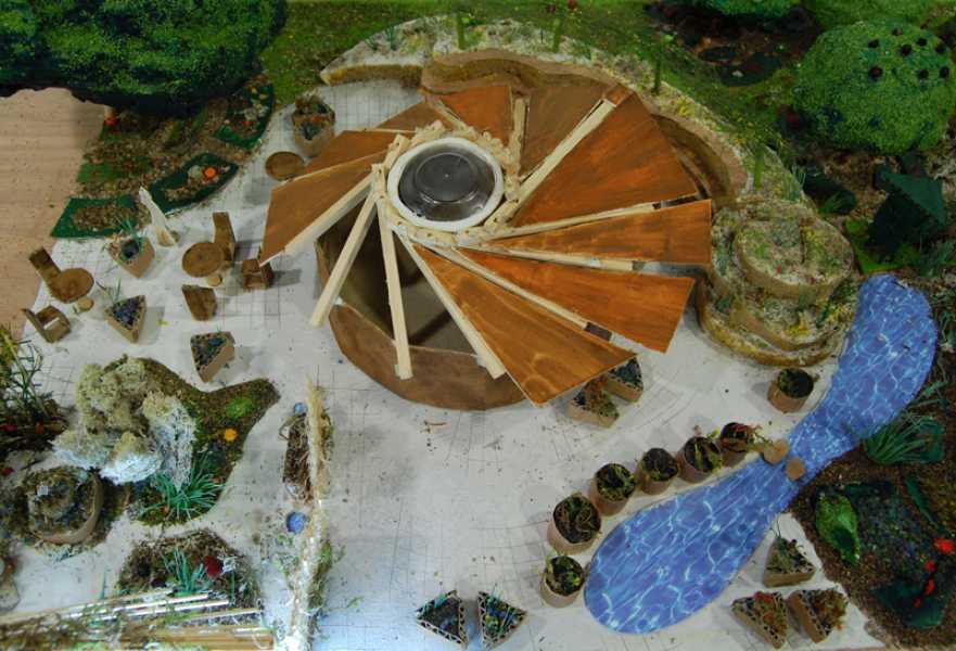 Nils Norman, maquette 'Eetbaar Park', foto: Sandra Kamphuis