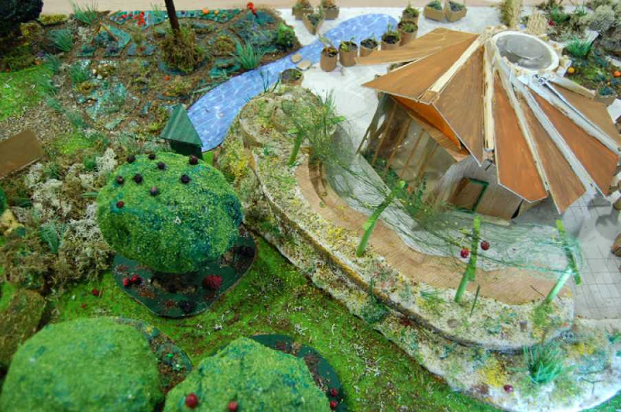 Nils Norman, maquette 'Eetbaar Park', foto: Sandra Kamphuis