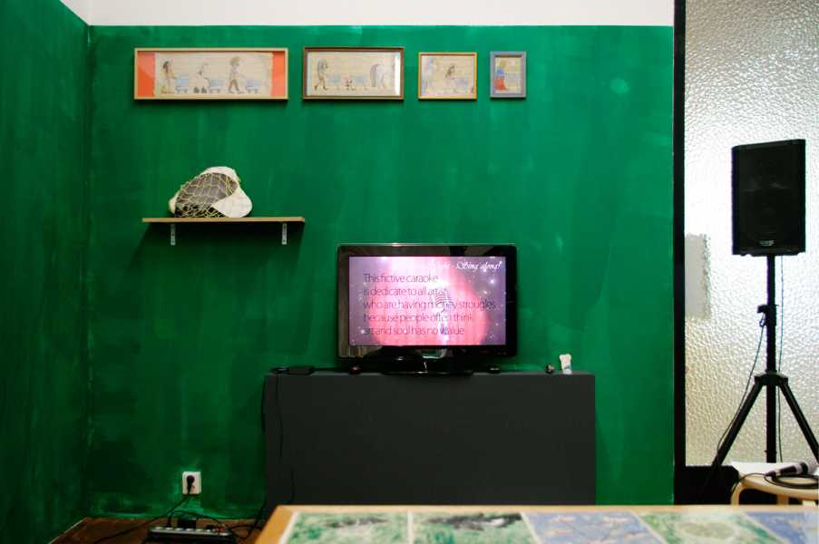 'Escape Room' (werk van Gijsje Heemskerk, Katerina Sidorova en Katerina Konarovska) foto: Myung Feyen, courtesy Stroom Den Haag