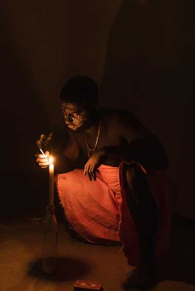 Performance Night 'Klof: Bario di Spiritu' (performance Travis Geertruida) foto: mezadericardo, courtesy Stroom Den Haag