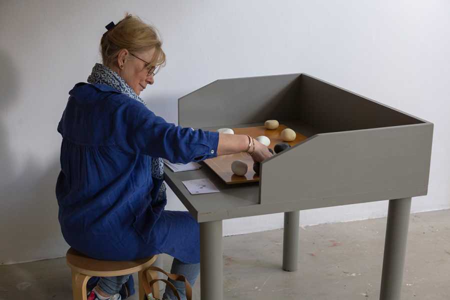 Yvonne Dröge Wendel, opening 'To Be To Gather' at Stroom foto: Naomi Moonlion, courtesy Stroom Den Haag