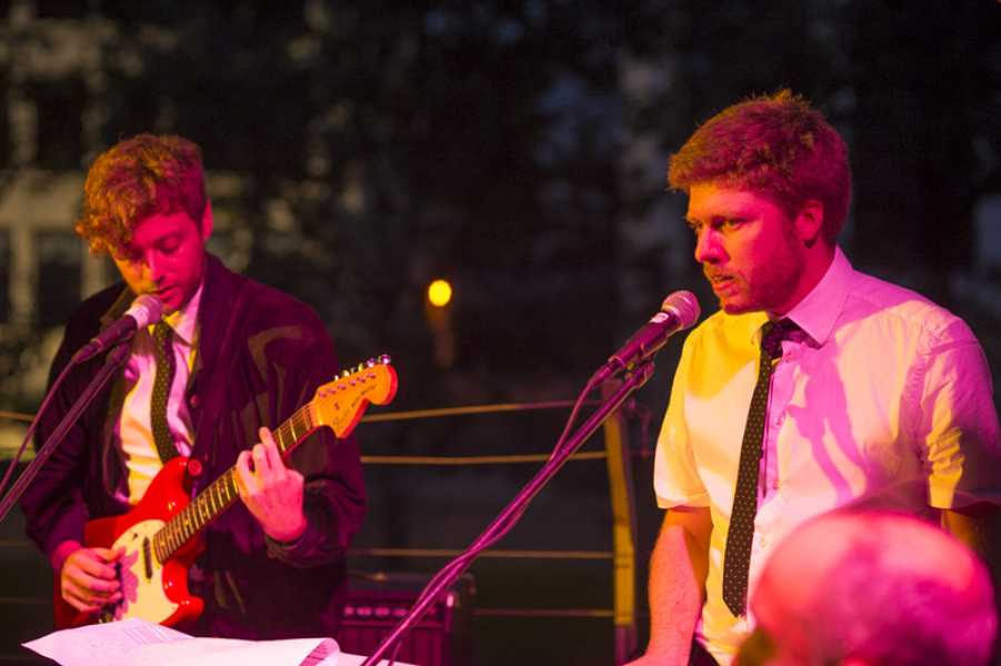 'Hangen & wurgen' op Scaffold tijdens Museumnacht Den Haag foto: © Eric de Vries, courtesy Stroom Den Haag