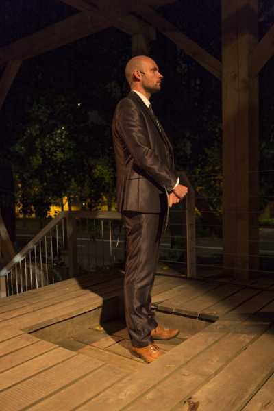 'Hangen & wurgen' op Scaffold tijdens Museumnacht Den Haag foto: © Eric de Vries, courtesy Stroom Den Haag