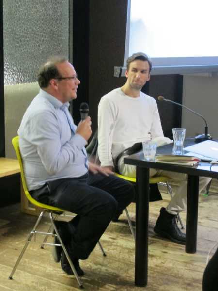 Ibo van de Poel en Andrew Norman Wilson, foto: Stroom Den Haag