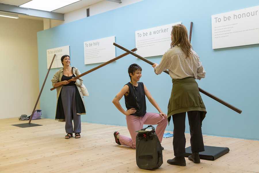 Yvonne Dröge Wendel, opening 'To Be To Gather' at Stroom foto: Naomi Moonlion, courtesy Stroom Den Haag