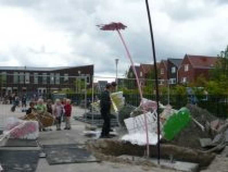installatie van het werk foto: Stroom Den Haag