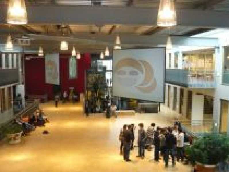 'Grin Variations' in Plaza van de International School foto: Corinne Groot