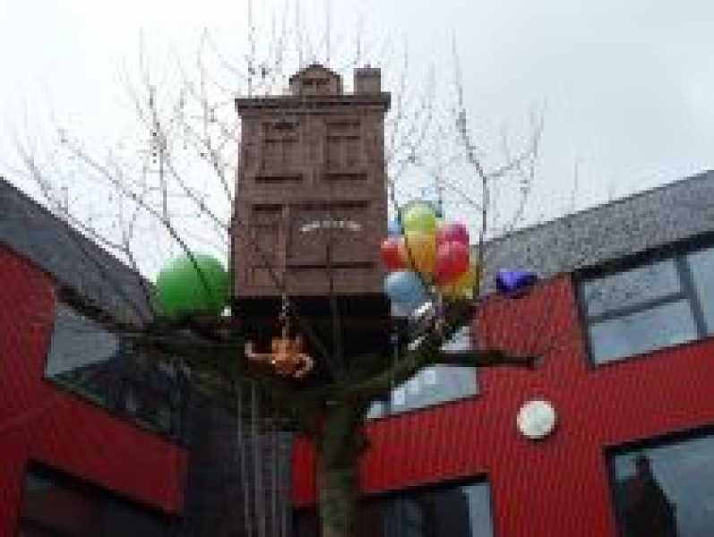het eerste boomhuis foto: Stroom Den Haag