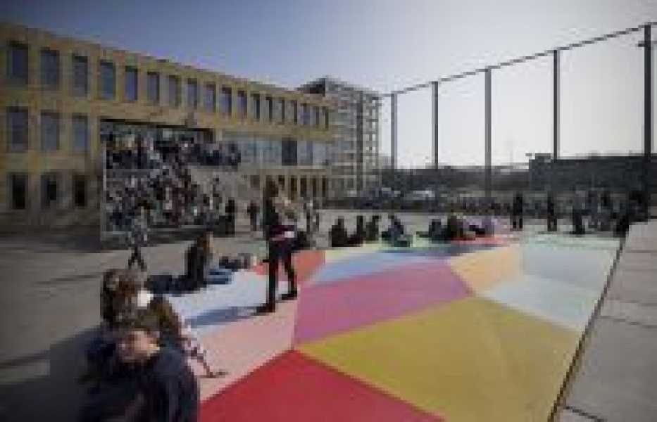 George Korsmit, podium bij Maris College Houtrust foto: Gert Jan van Rooij