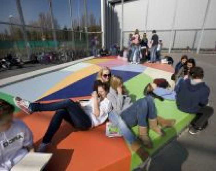 George Korsmit, podium bij Maris College Houtrust foto: Gert Jan van Rooij